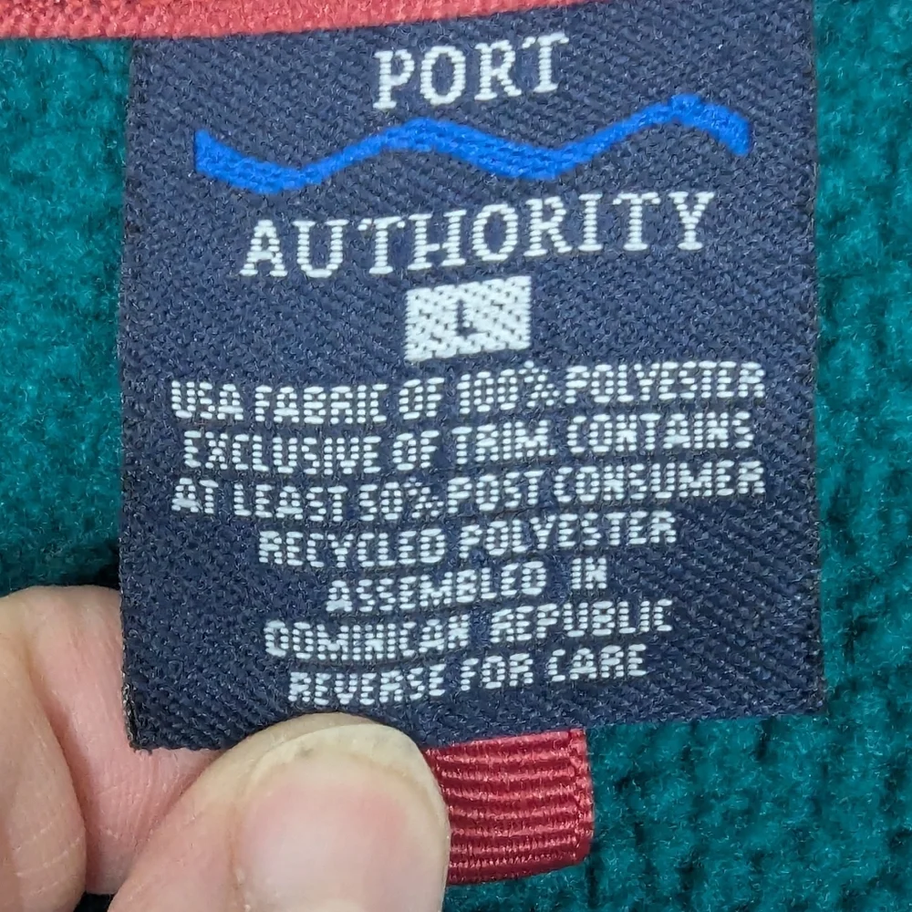 Port Authority Large Fleece Pullover With Snaps Embroidered COWGIRL UP Logo - Picture 3 of 10